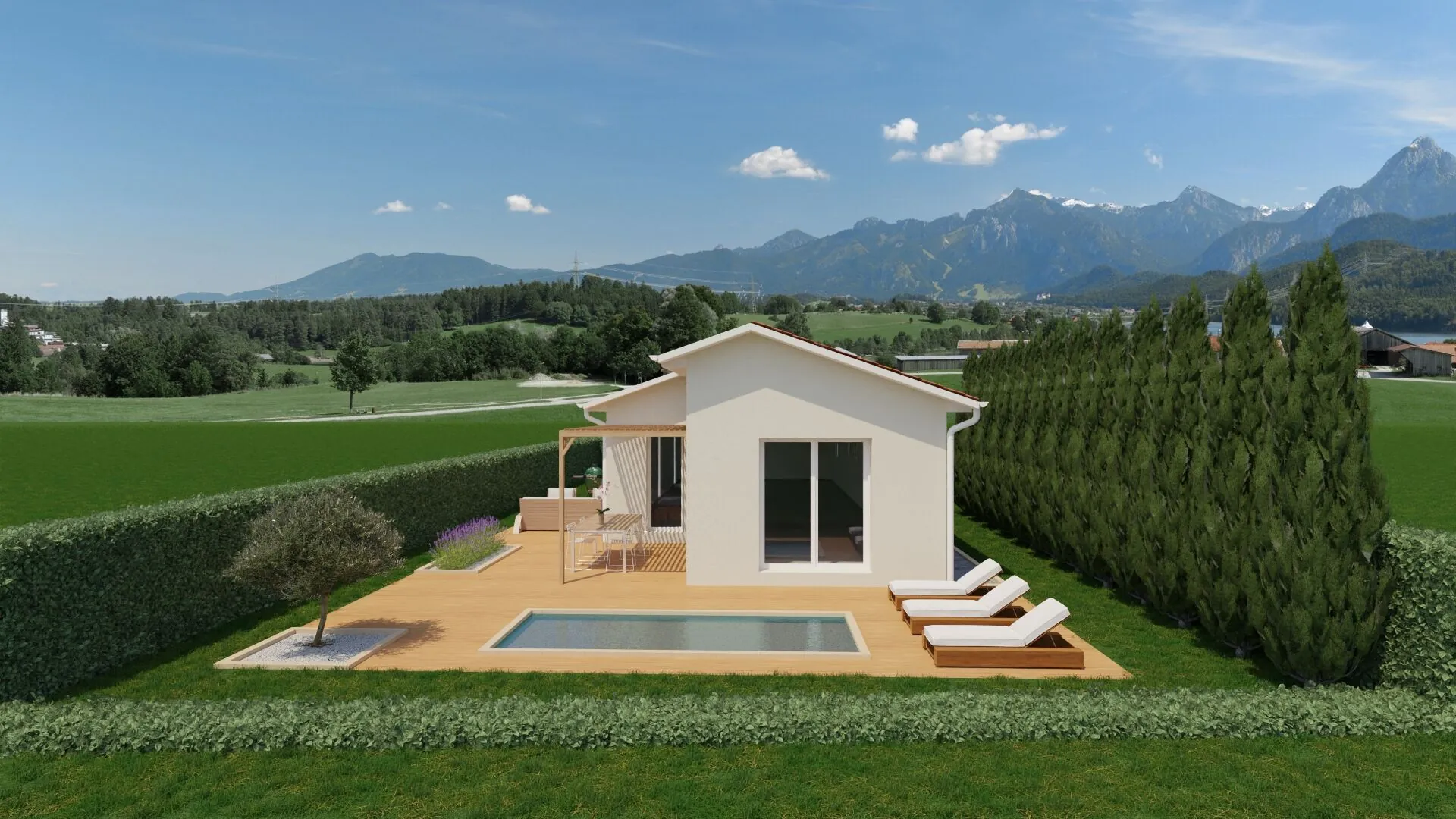 Construction d'une maison neuve de 80 m² à Pontcharra-sur-Turdine (69490) avec terrain plat 