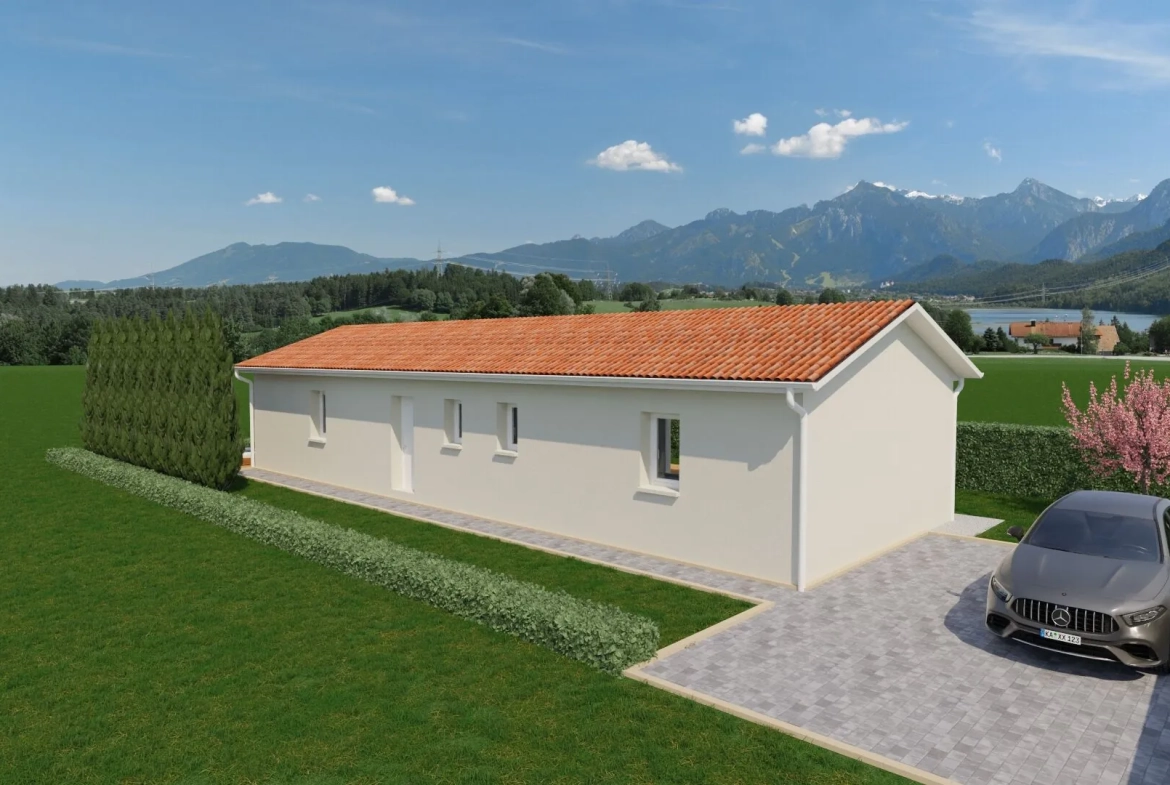 Construction d'une maison neuve de 80 m² à Pontcharra-sur-Turdine (69490) avec terrain plat 