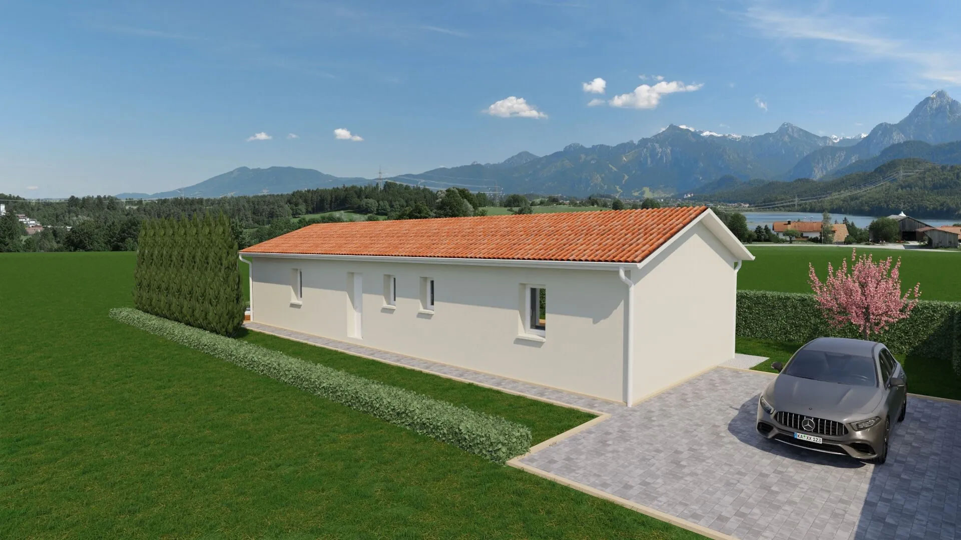 Construction d'une maison neuve de 80 m² à Pontcharra-sur-Turdine (69490) avec terrain plat 