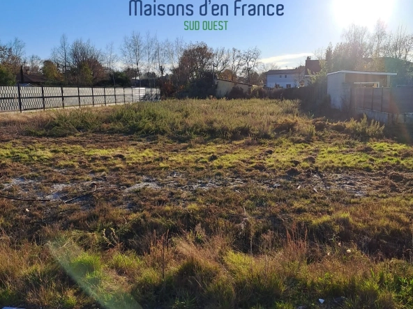 Terrain viabilisé de 800 m² à Le Barp, proche Bordeaux et bassin d’Arcachon