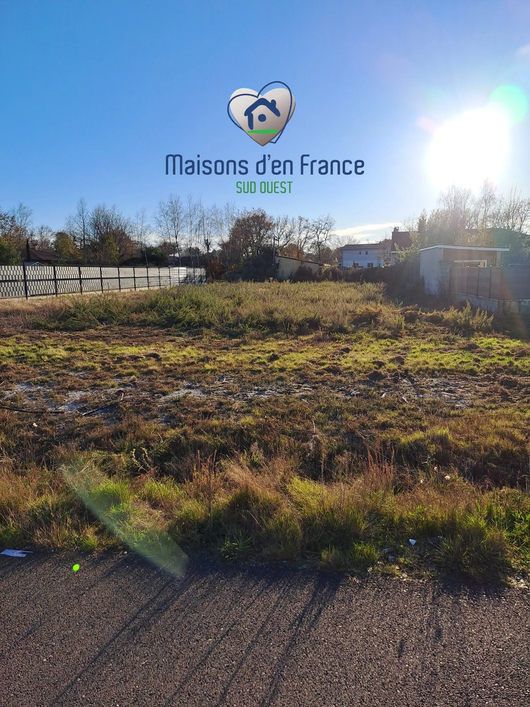 Terrain viabilisé de 800 m² à Le Barp, proche Bordeaux et bassin d’Arcachon 