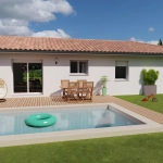 Maison neuve moderne avec 4 chambres à Porchères - Construction clé en main