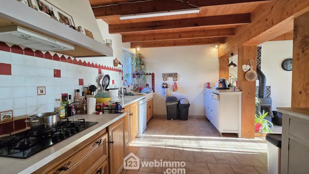 Longère spacieuse avec gîte et piscine à La Brousse - 244 m² 