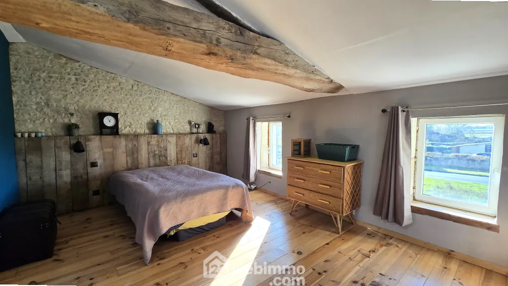 Longère spacieuse avec gîte et piscine à La Brousse - 244 m² 