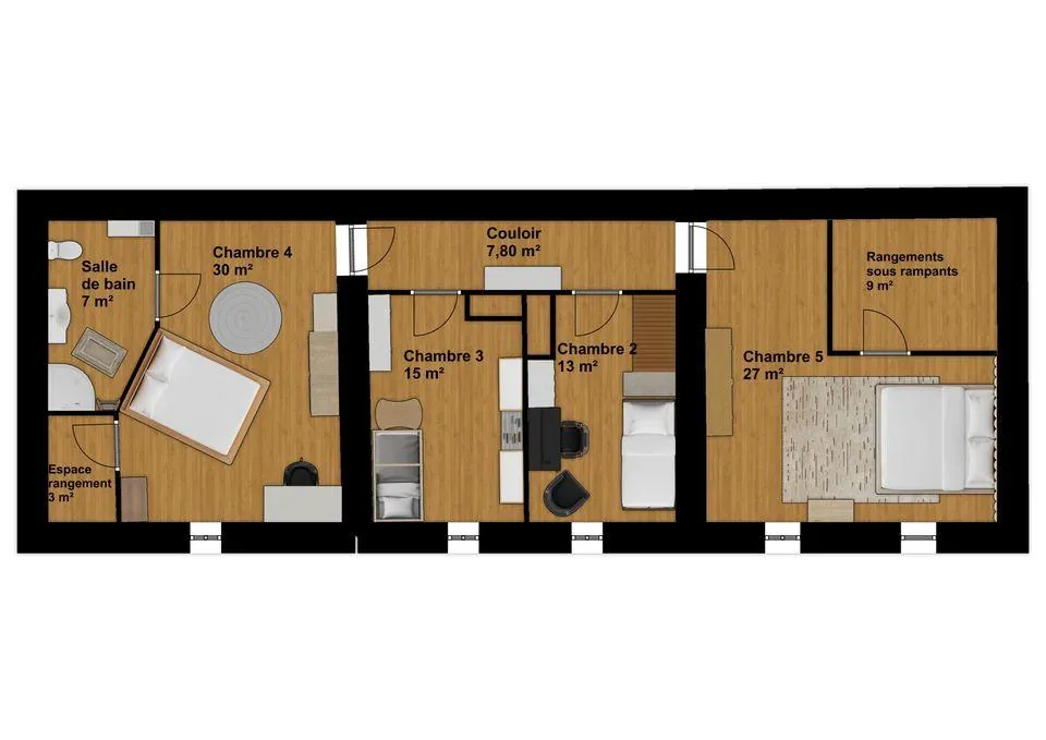 Longère spacieuse avec gîte et piscine à La Brousse - 244 m² 