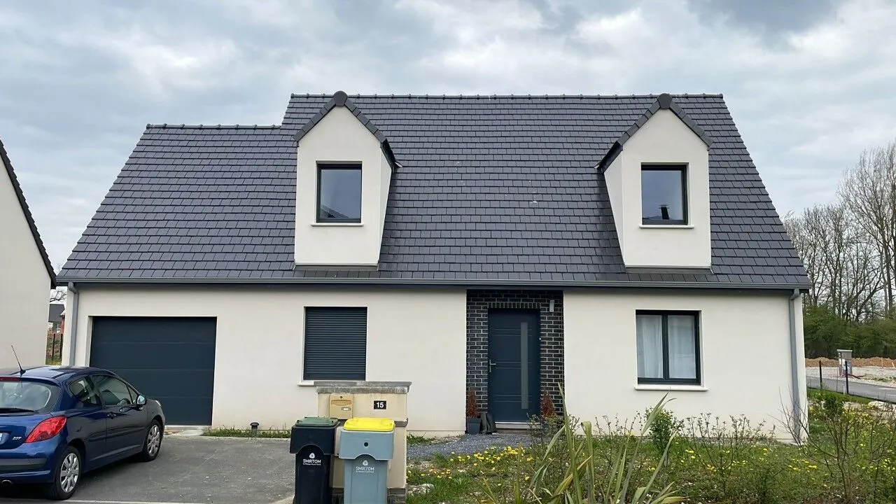 Maison neuve 4 pièces à Abbeville-Saint-Lucien avec terrain de 1100 m² 