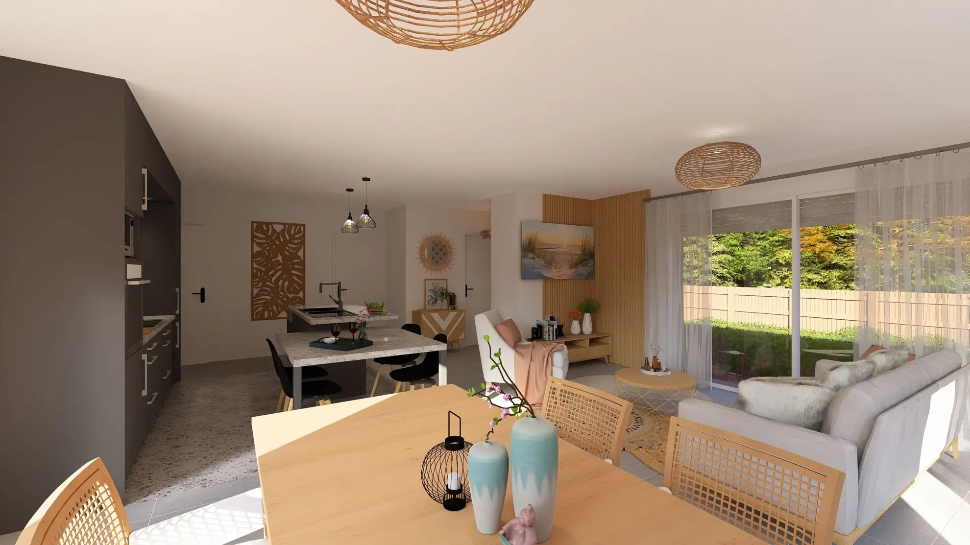 Maison neuve 3 chambres avec suite parentale à Bas Mauco - Terrain de 1284 m² 