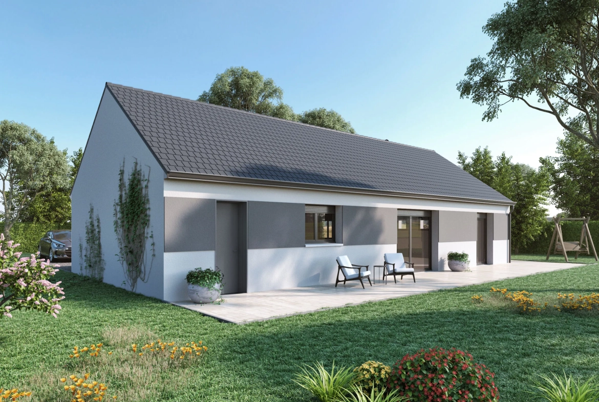 Charmante maison neuve à Blois avec options personnalisables et basse consommation énergétique 
