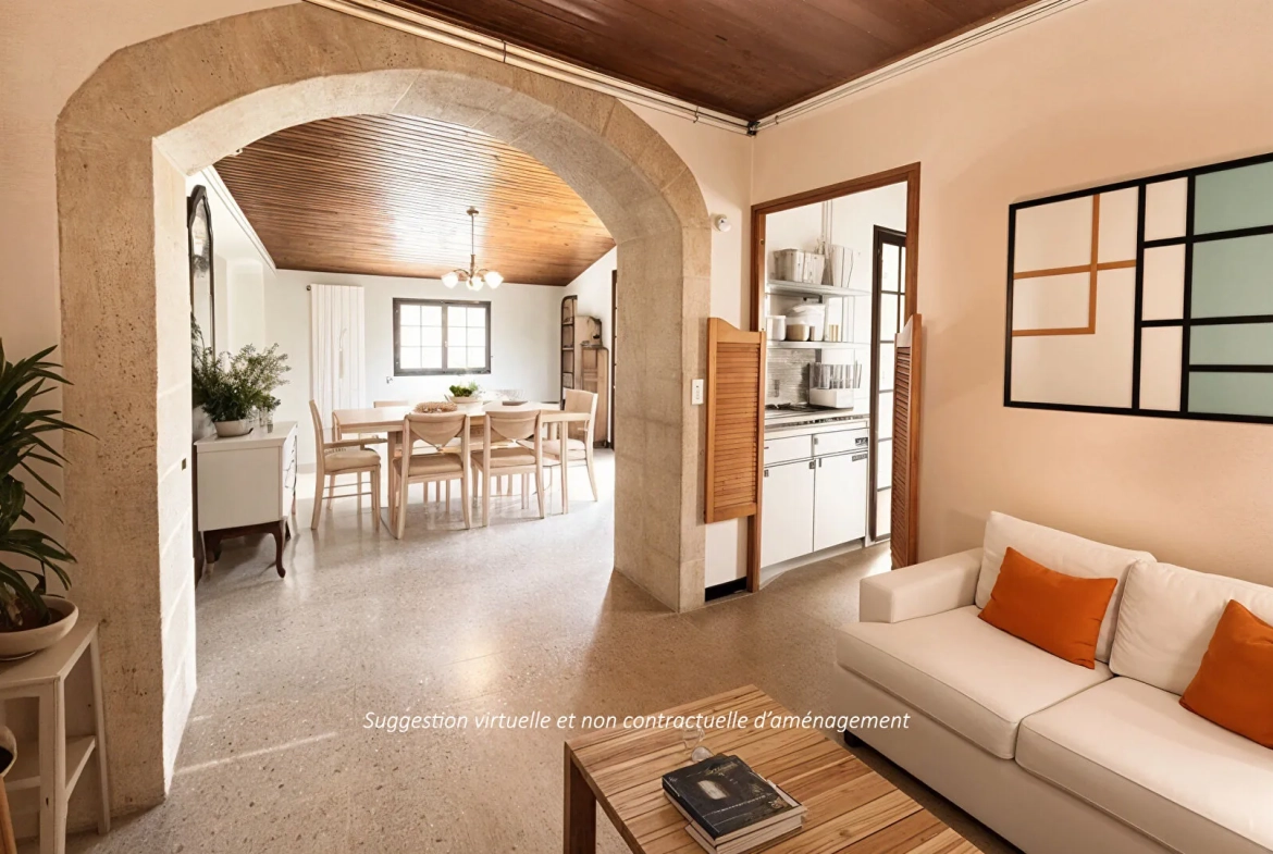 Charmante maison en pierre de 190m² avec vue sur le Luberon à vendre à Les Beaumettes 
