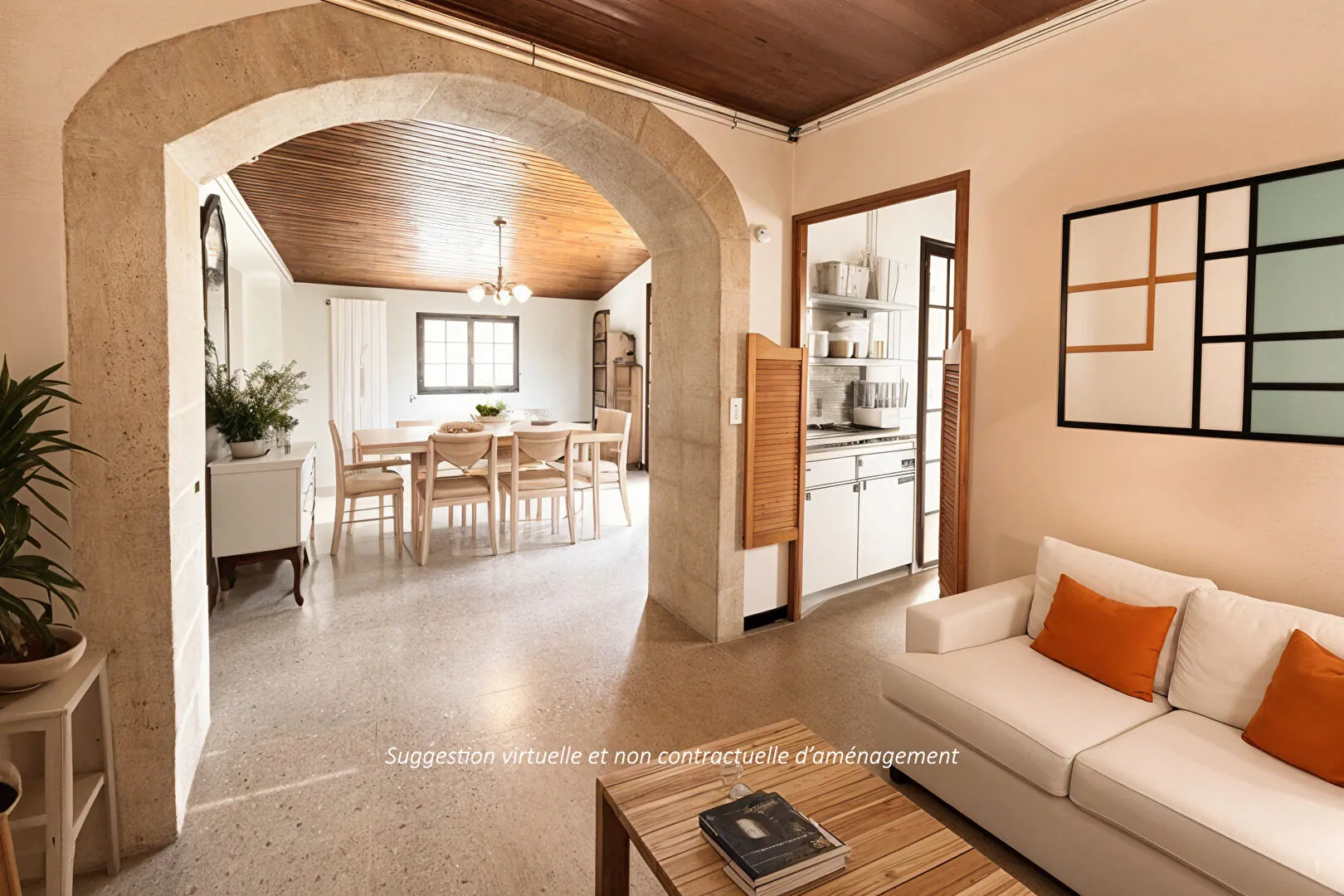 Charmante maison en pierre de 190m² avec vue sur le Luberon à vendre à Les Beaumettes 