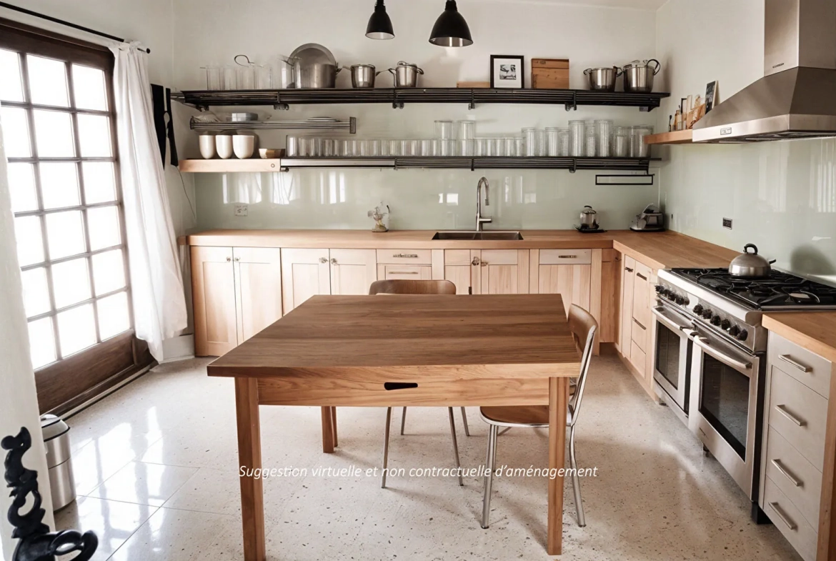 Charmante maison en pierre de 190m² avec vue sur le Luberon à vendre à Les Beaumettes 