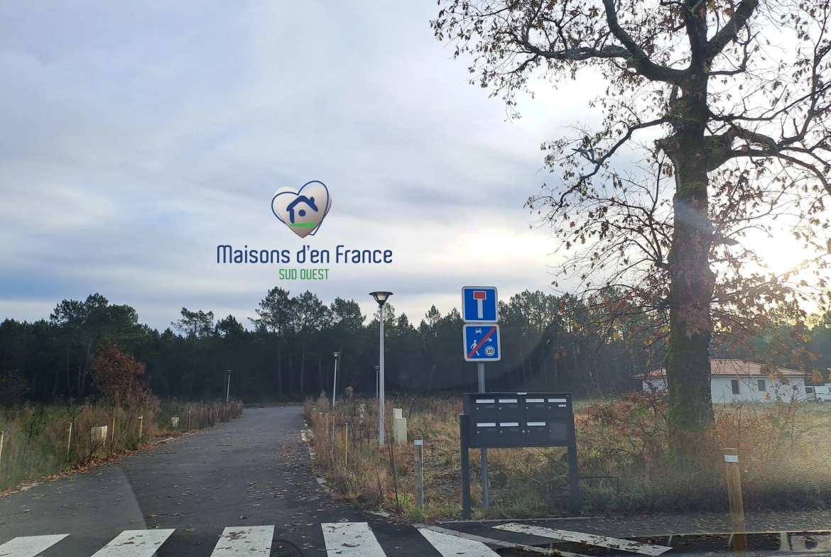Terrain de 490 m² à Ychoux, Viabilisé et idéal pour votre construction 