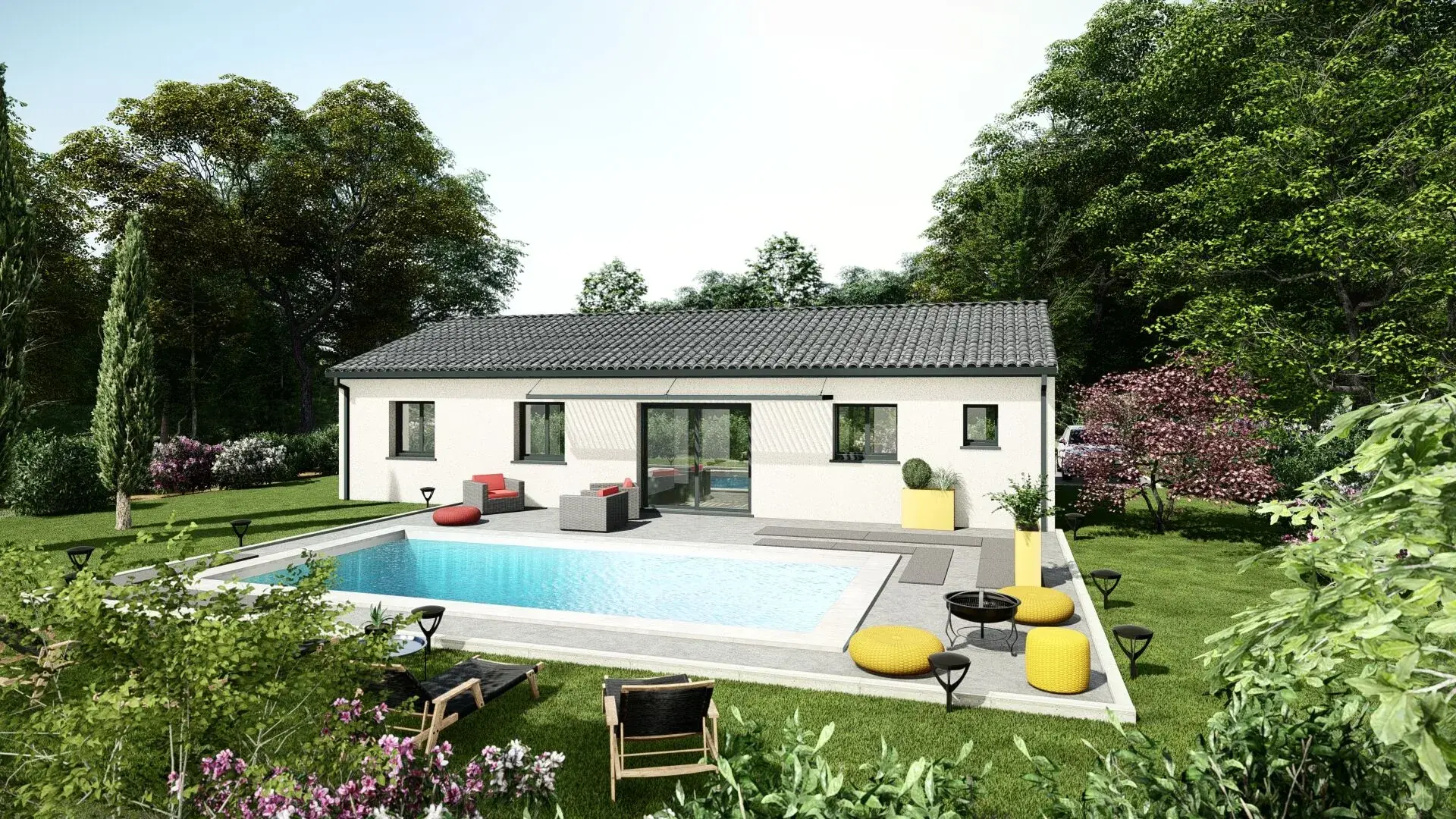 Maison neuve T4 à Gardouch - Terrain de 450 m², garage, 3 chambres 