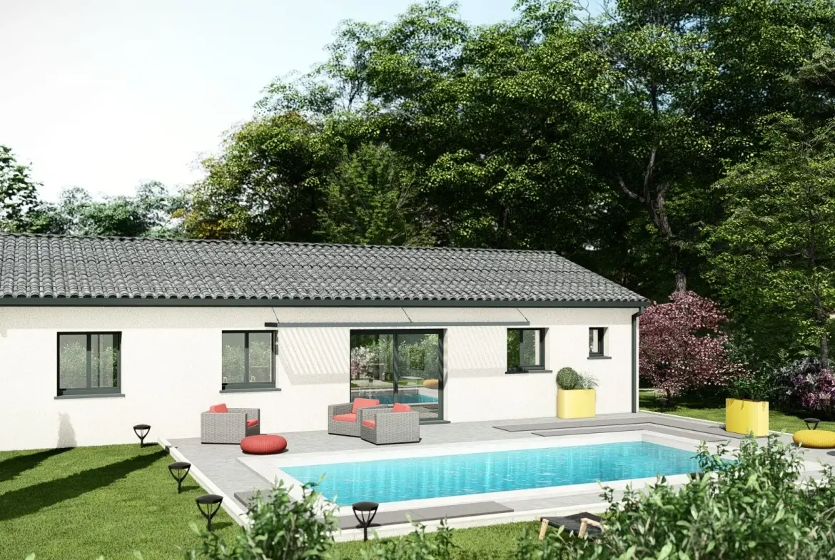 Maison neuve T4 à Gardouch - Terrain de 450 m², garage, 3 chambres 