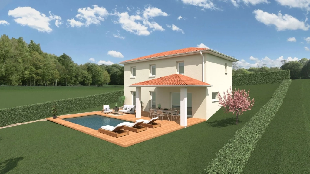 Terrain de 730 m² pour construire une maison de 103 m² à Villechienève 69770