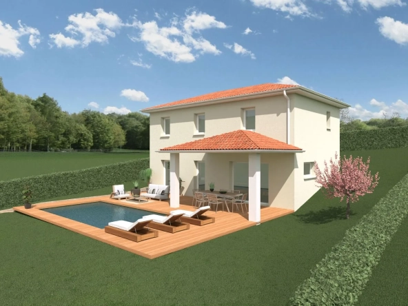 Terrain de 730 m² pour construire une maison de 103 m² à Villechienève 69770