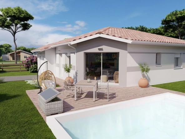 Maison neuve de 61 m² à Laluque avec personnalisé, garage et terrain viabilisé