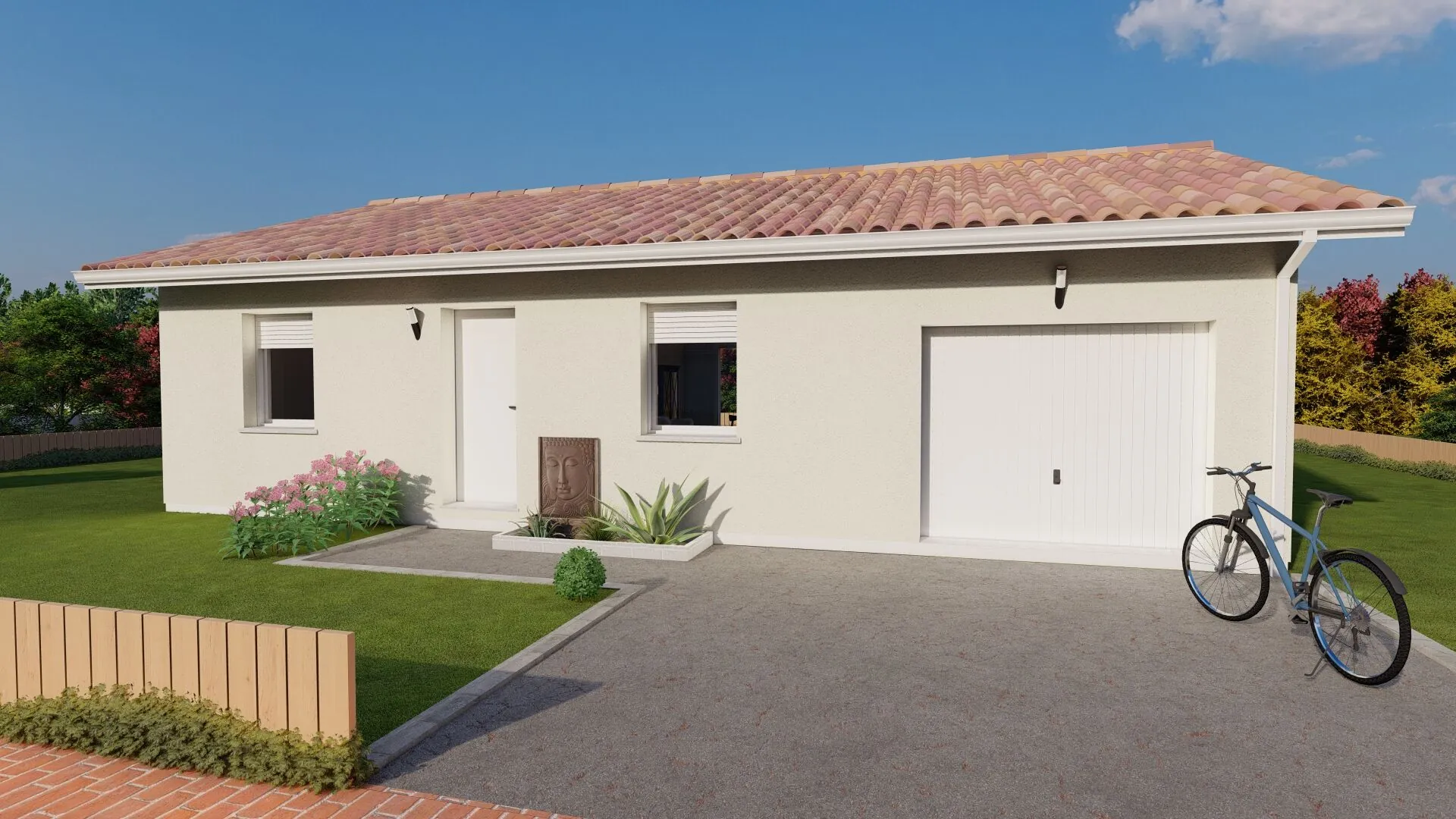 Maison neuve 2 chambres avec garage à Chalus, conforme PMR - Prix tout compris 
