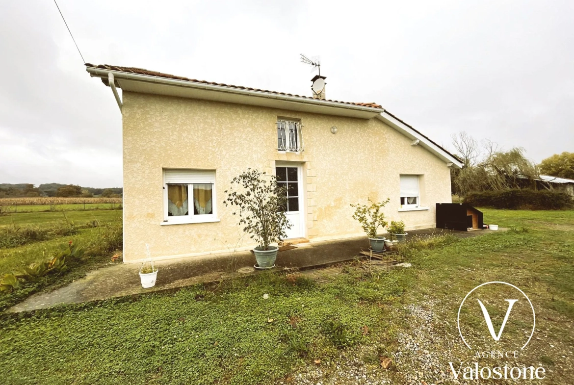 Maison de campagne à Segos avec grand jardin et potentiel d'agrandissement 