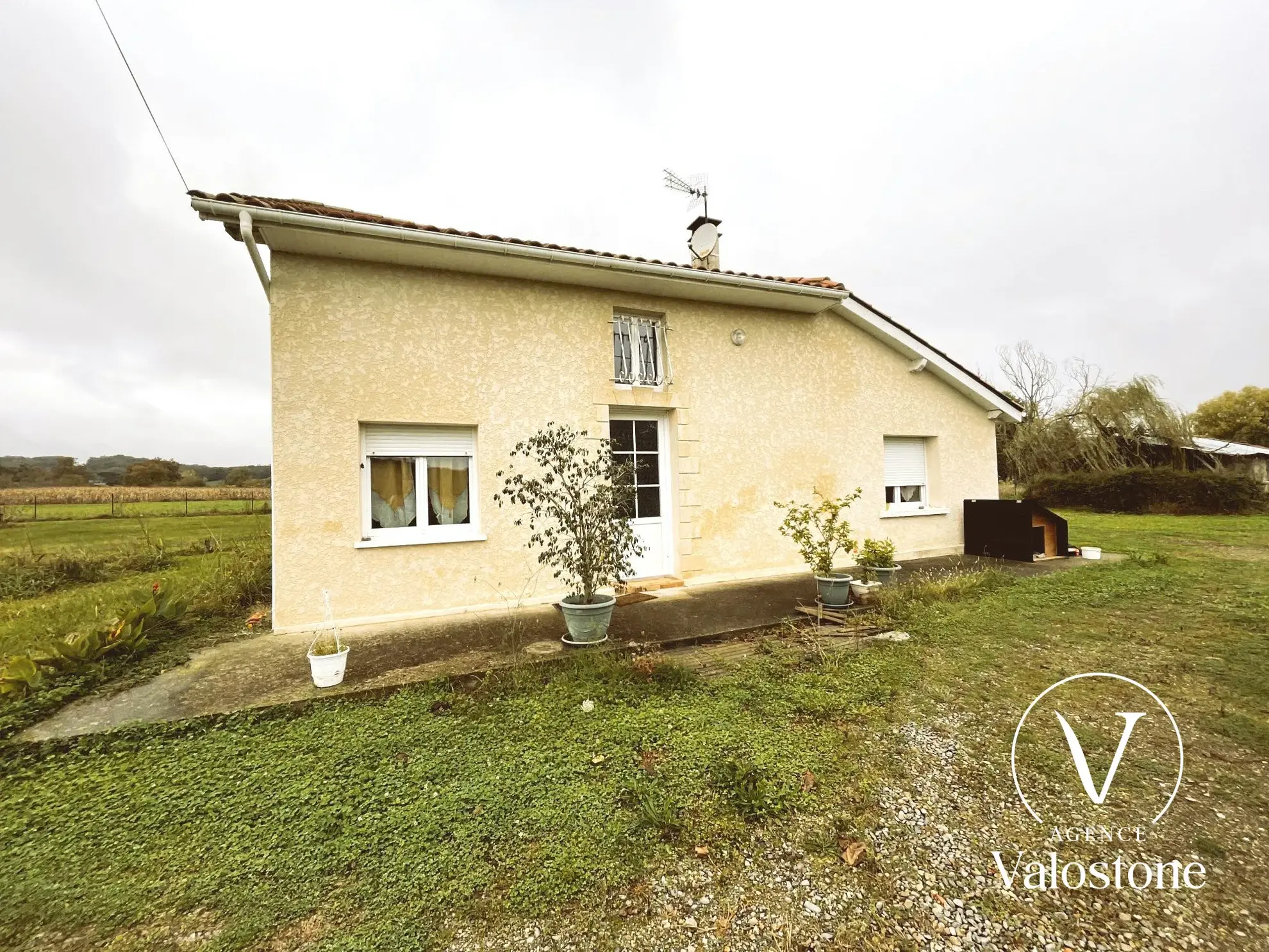 Maison de campagne à Segos avec grand jardin et potentiel d'agrandissement 