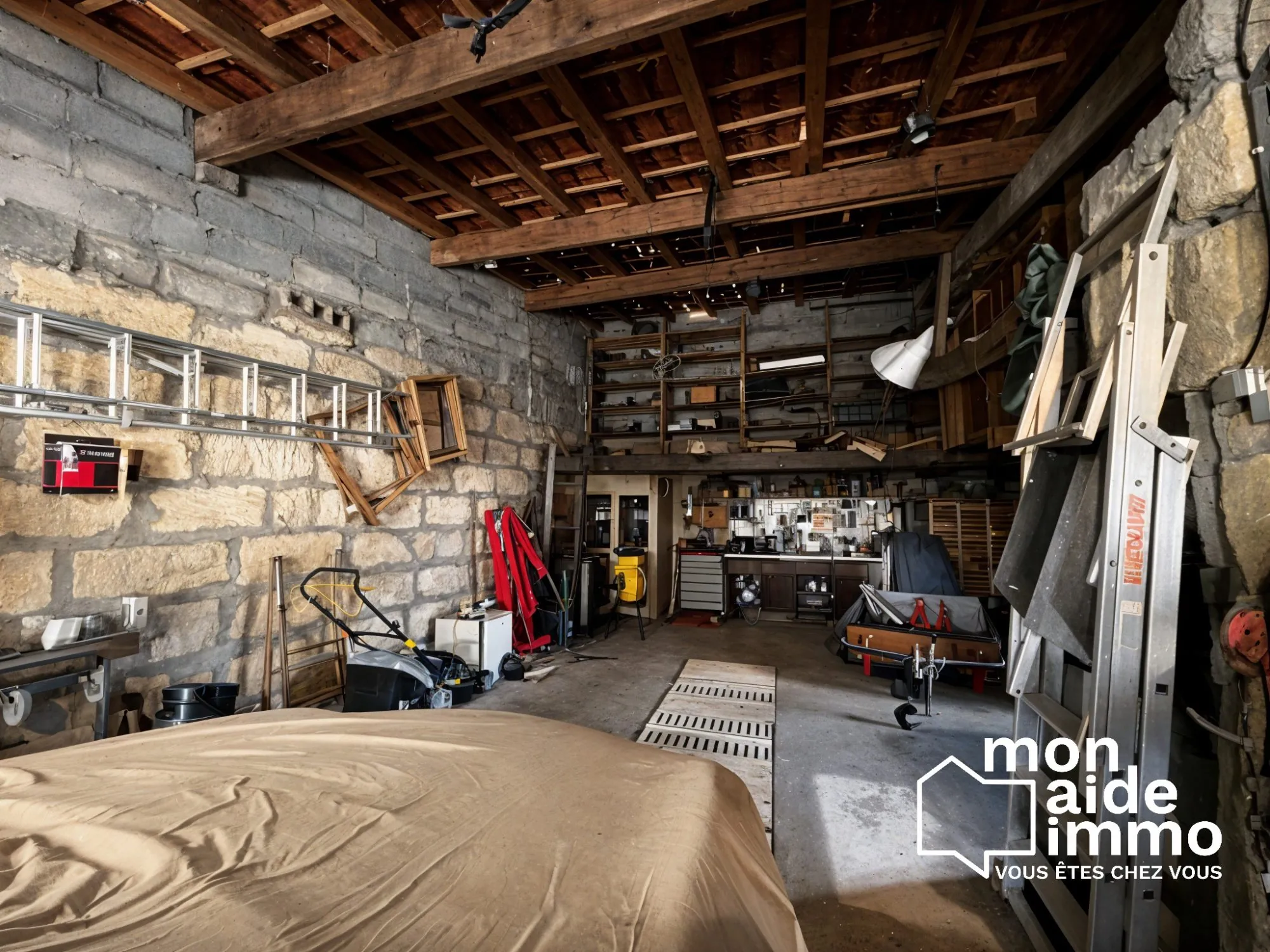Maison de plain-pied à vendre à Coutras avec grand garage et jardin 