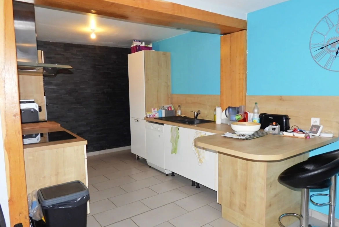 Longère à la campagne à proximité de Fécamp et Goderville, 150m² rénovés, terrain 2256m² 
