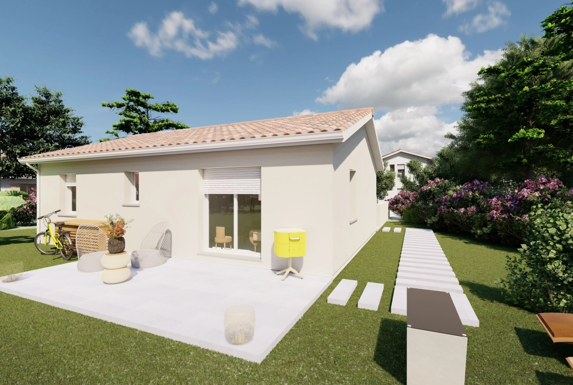 Maison Tokyo de 66 m² avec 2 chambres à Bergerac - Immobilier neuf à prix accessible 