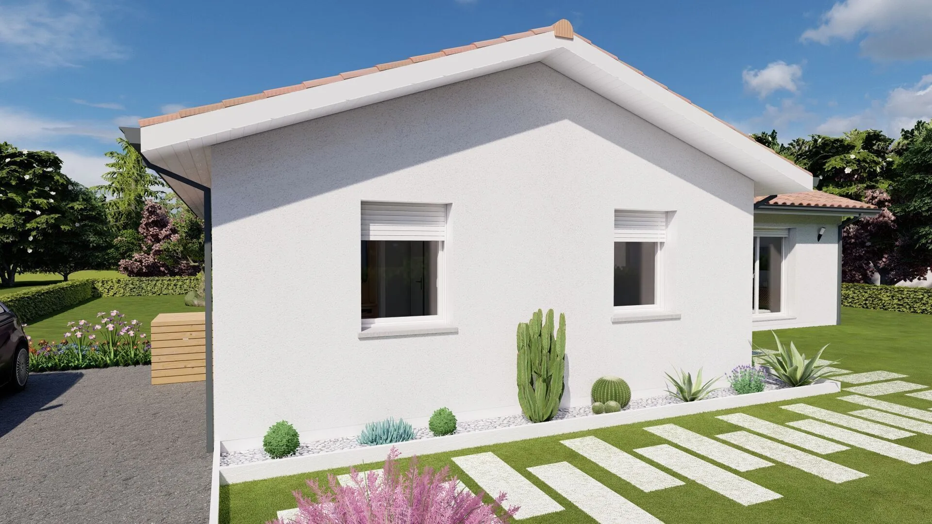 Maison neuve 4 chambres à Négrondes - Villa moderne avec jardin et garage 