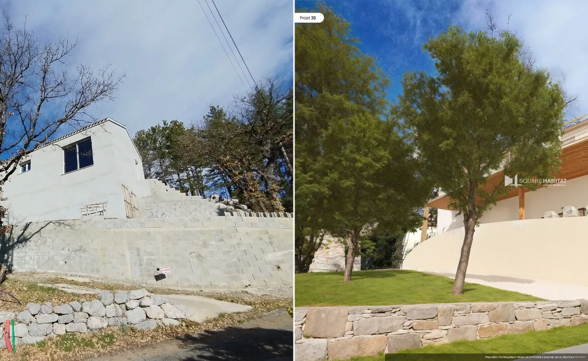 Opportunité rare : maison à aménager avec vue dominante à Laragne 