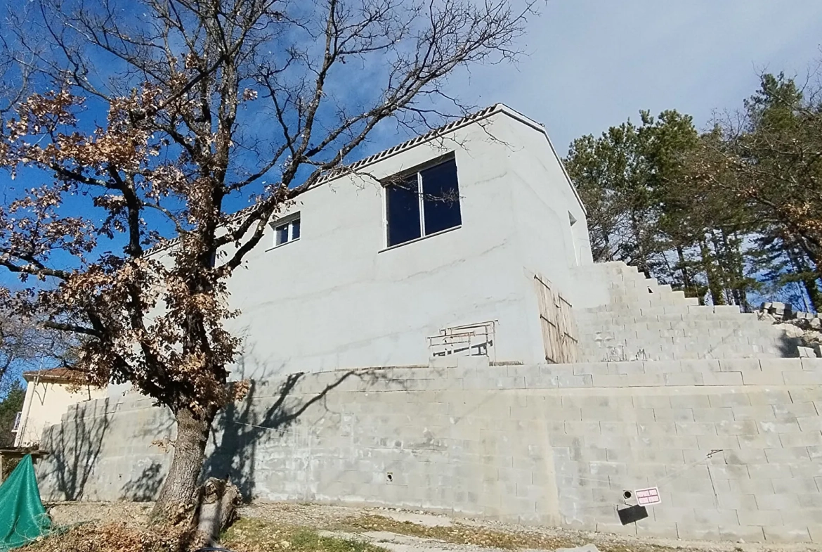 Opportunité rare : maison à aménager avec vue dominante à Laragne 