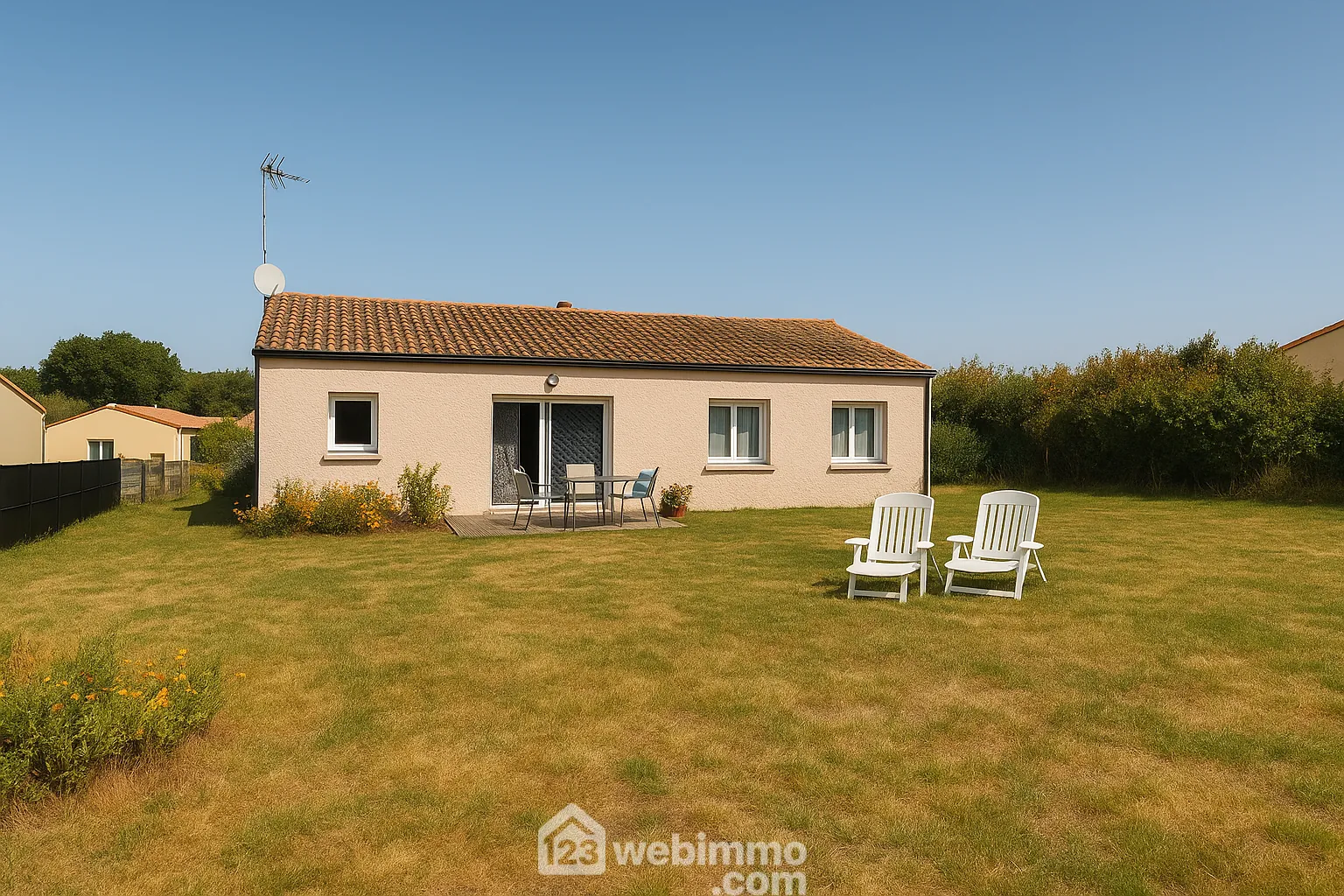 Maison de plain-pied de 92 m² au Champ-Saint-Père, proche plages et commodités 