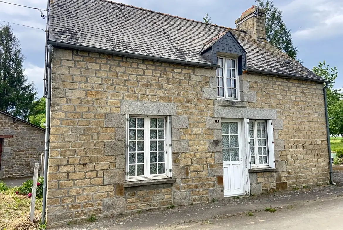 Charmante maison de campagne à rénover à Tremblay, 75 m² avec grand terrain 