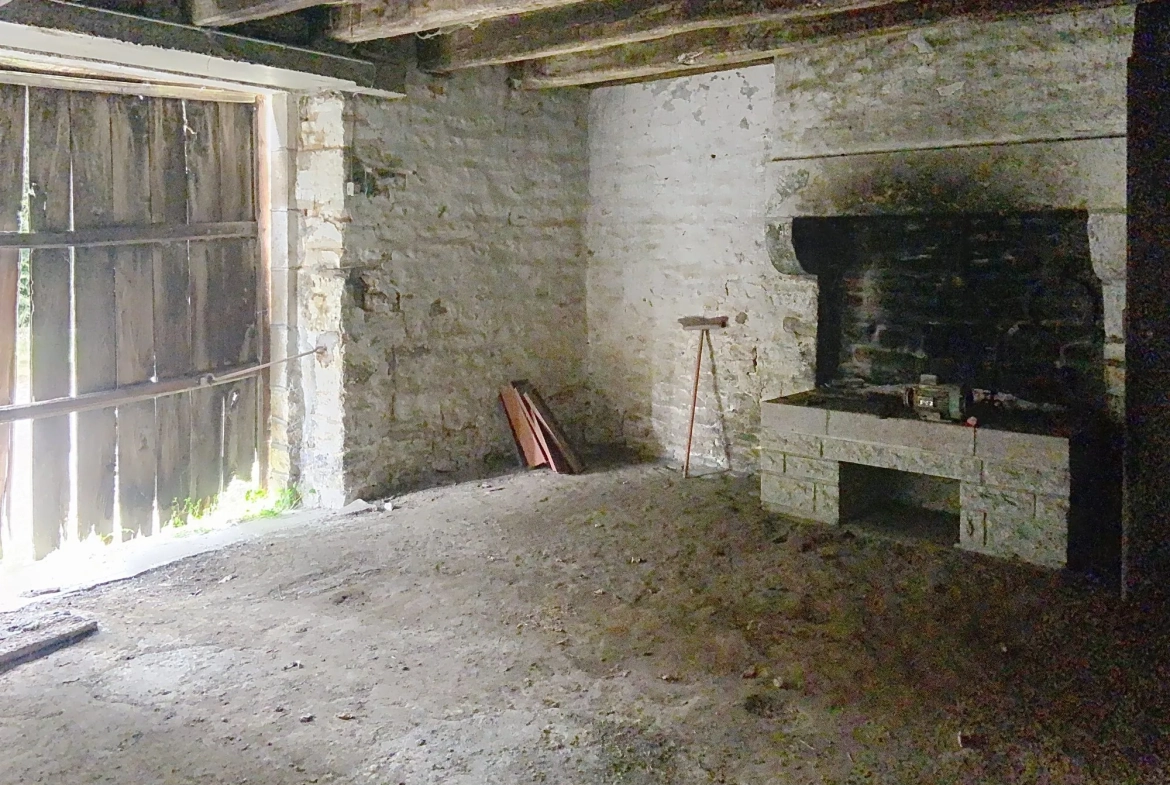 Charmante maison de campagne à rénover à Tremblay, 75 m² avec grand terrain 