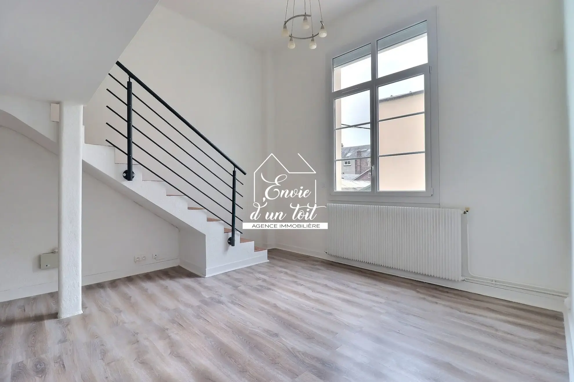 Appartement en duplex rénové avec cave dans le centre de Rouen 
