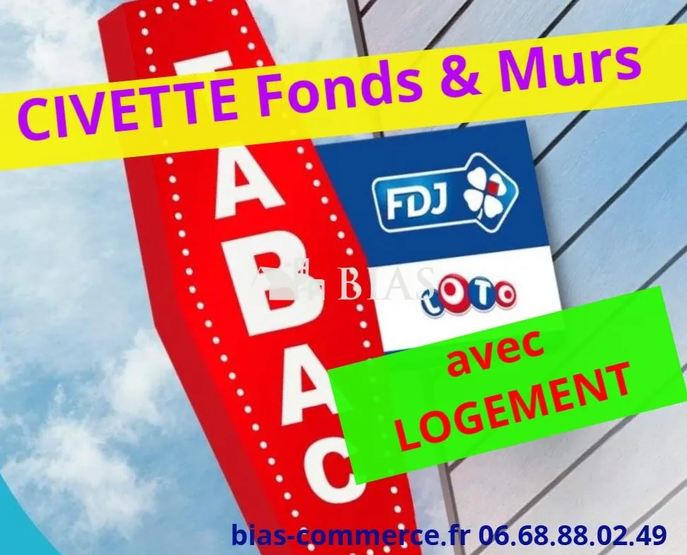 À vendre civette/tabac avec logement à Rouen – Commerce rentable en zone touristique 