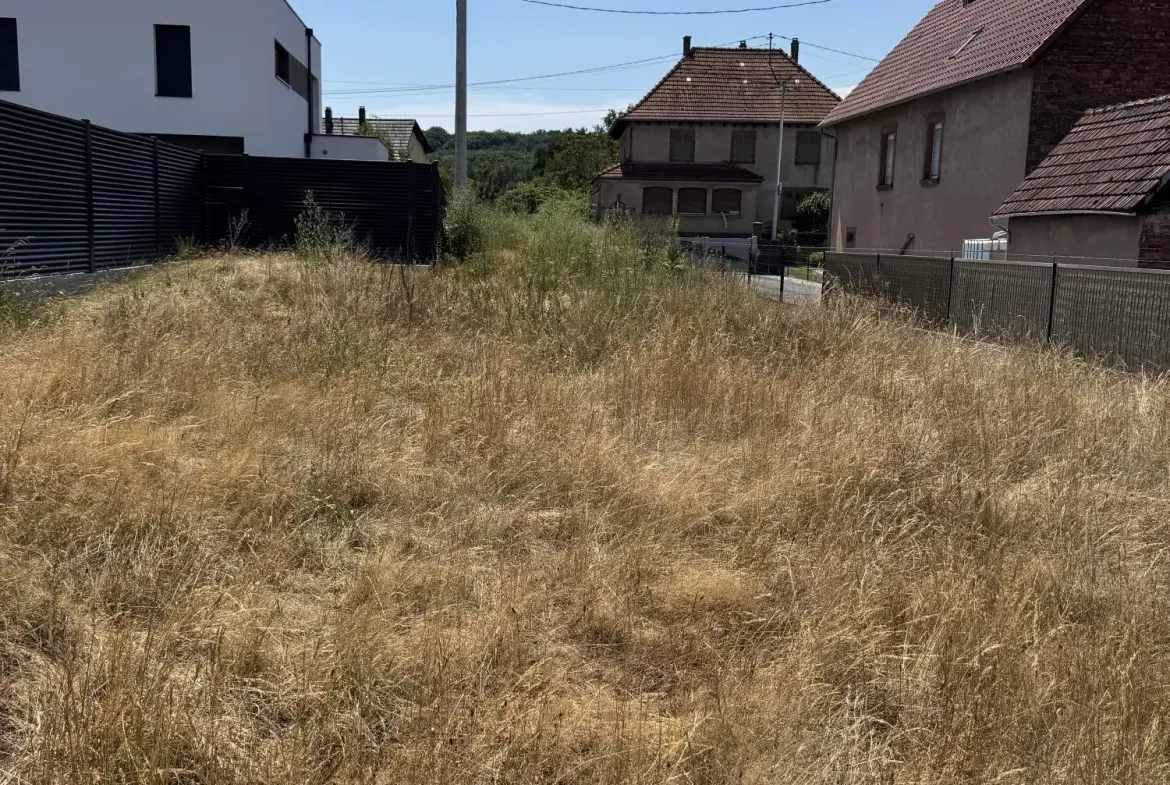 terrain en seconde ligne  Terrain à bâtir à Gundershoffen proche de la zone commerciale, permis déjà obtenu 