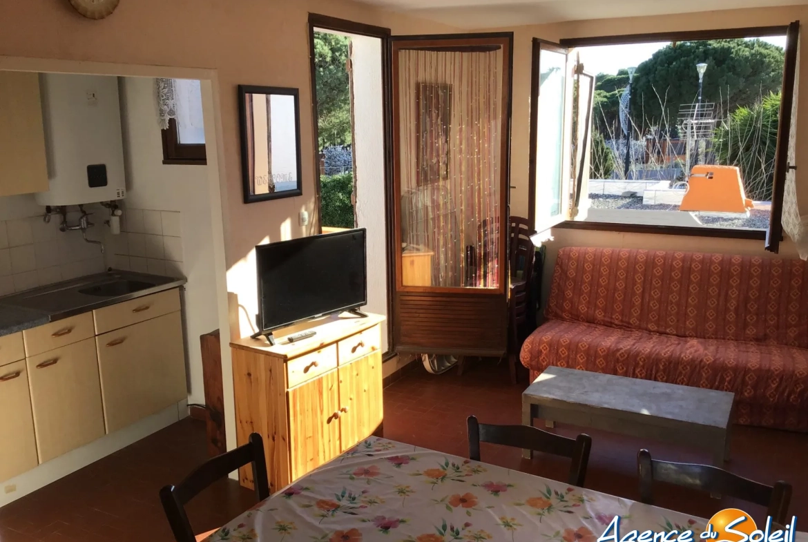 Appartement T3 avec grande terrasse au Barcarès, proche plage – Idéal vacances ou résidence principale 