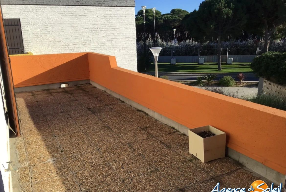Appartement T3 avec grande terrasse au Barcarès, proche plage – Idéal vacances ou résidence principale 