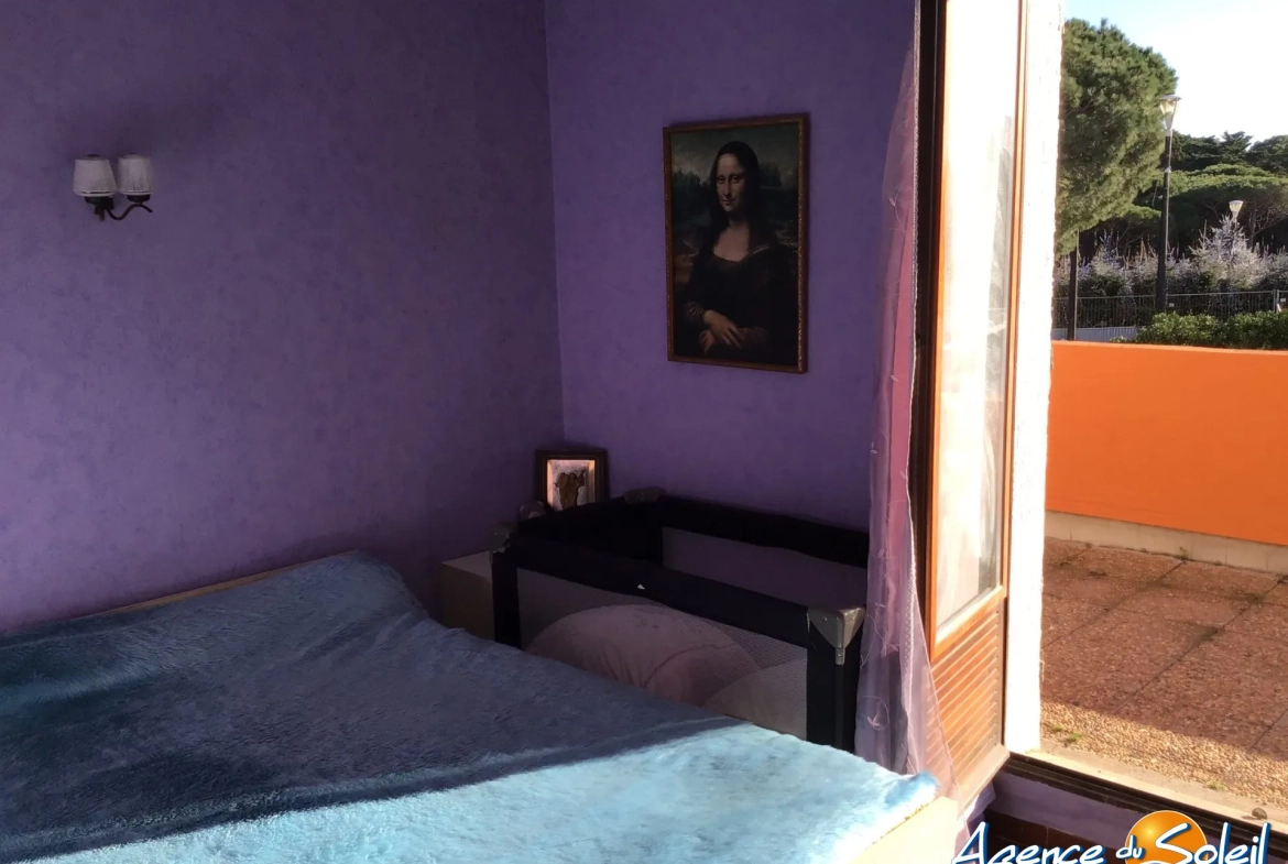 Appartement T3 avec grande terrasse au Barcarès, proche plage – Idéal vacances ou résidence principale 