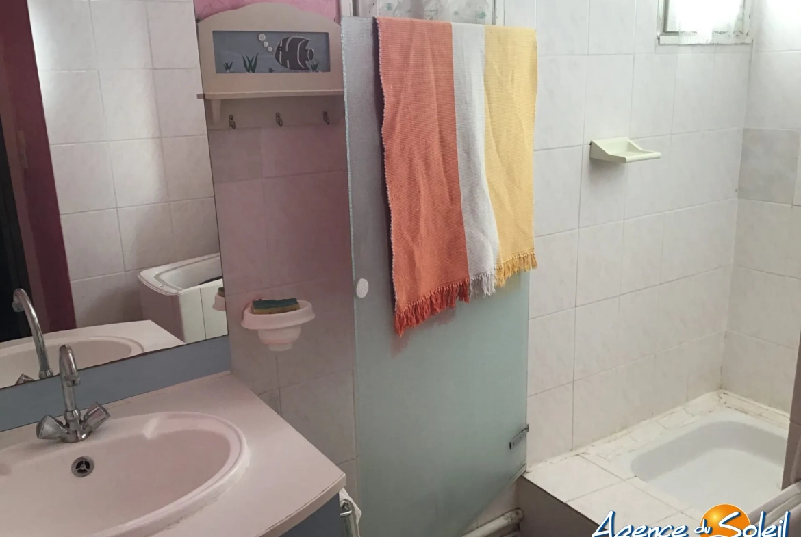 Appartement T3 avec grande terrasse au Barcarès, proche plage – Idéal vacances ou résidence principale 