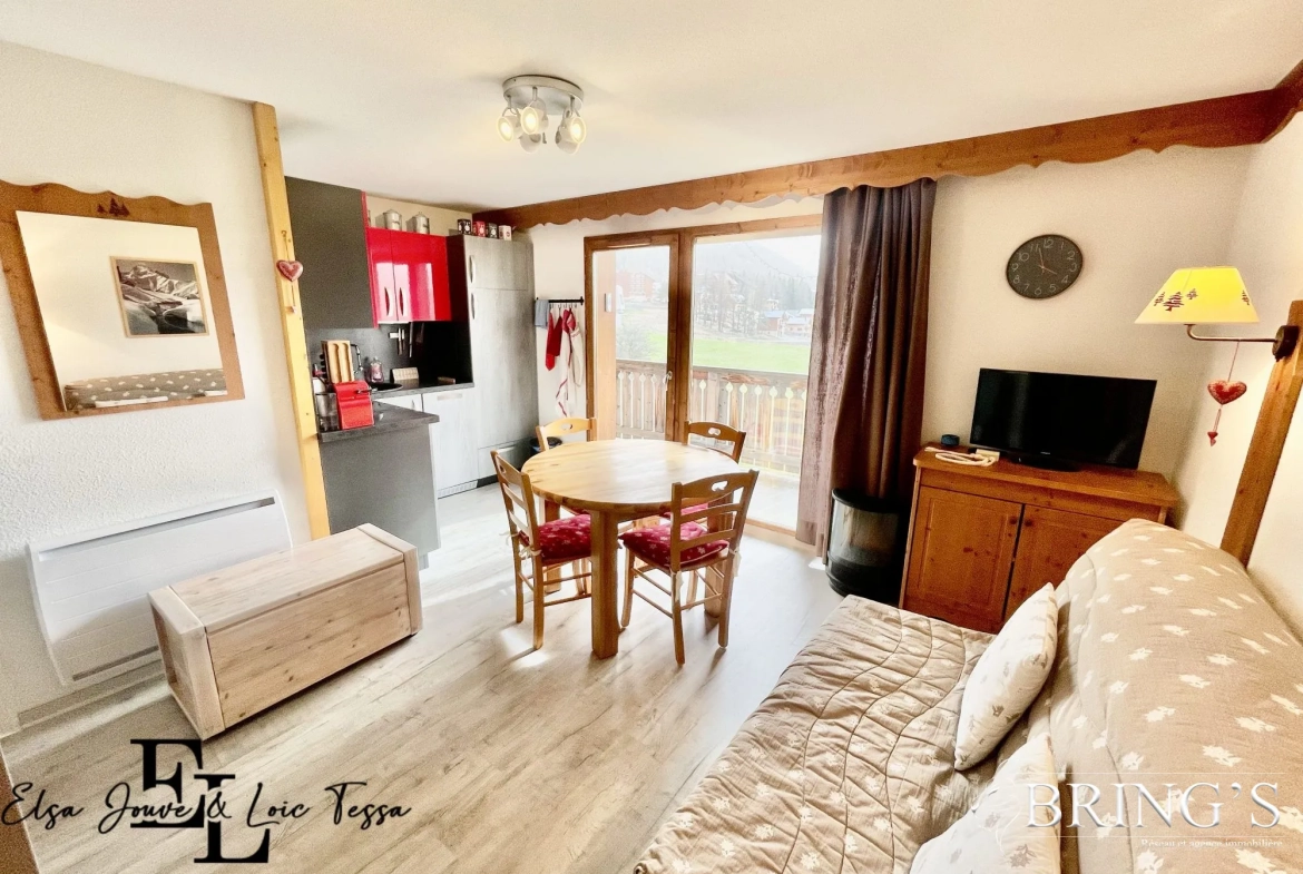 Bel appartement 2 pièces avec vue panoramique à Dévoluy 