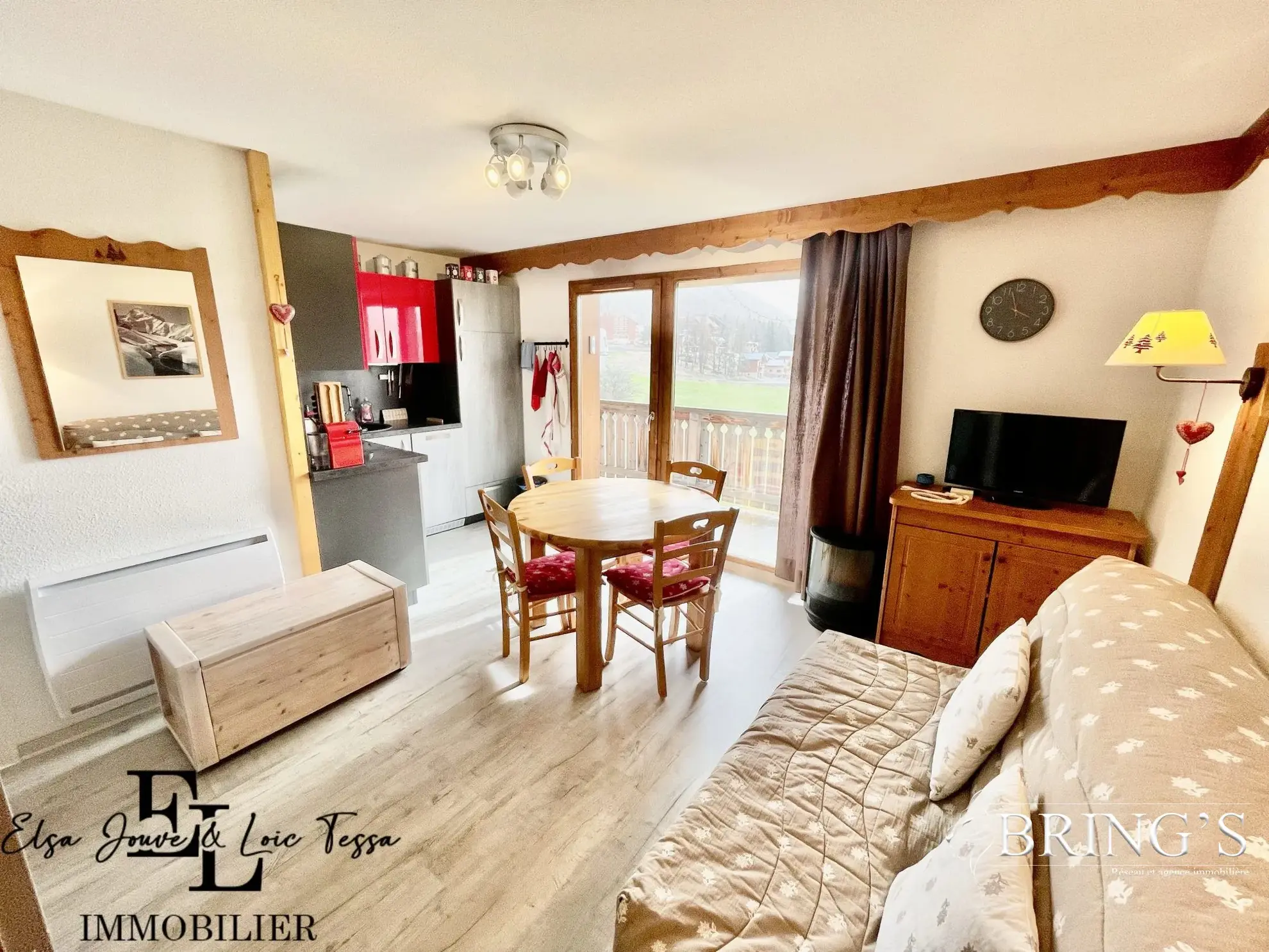 Bel appartement 2 pièces avec vue panoramique à Dévoluy 