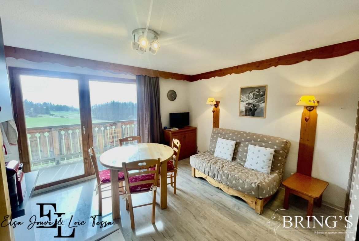 Bel appartement 2 pièces avec vue panoramique à Dévoluy 