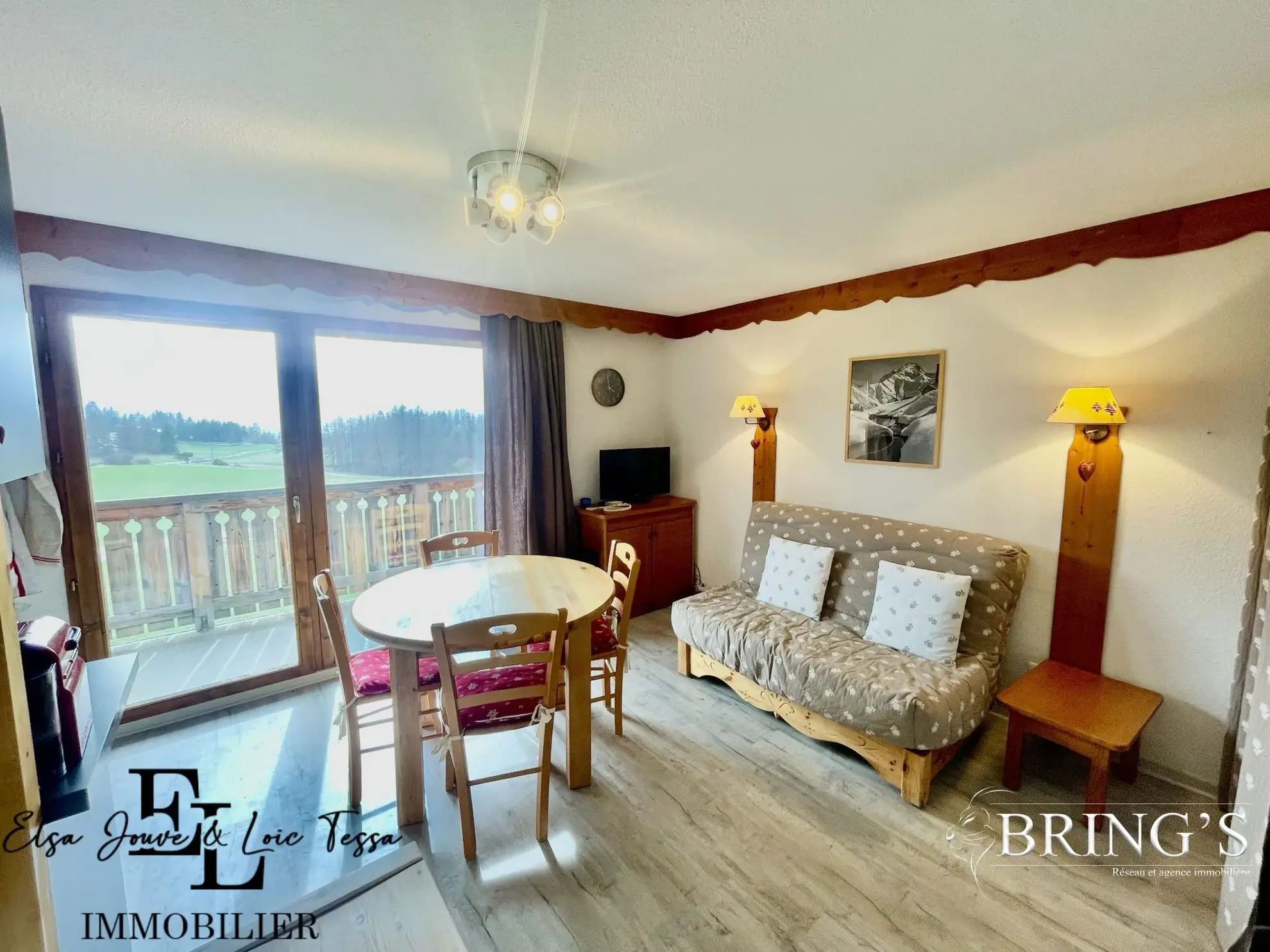 Bel appartement 2 pièces avec vue panoramique à Dévoluy 