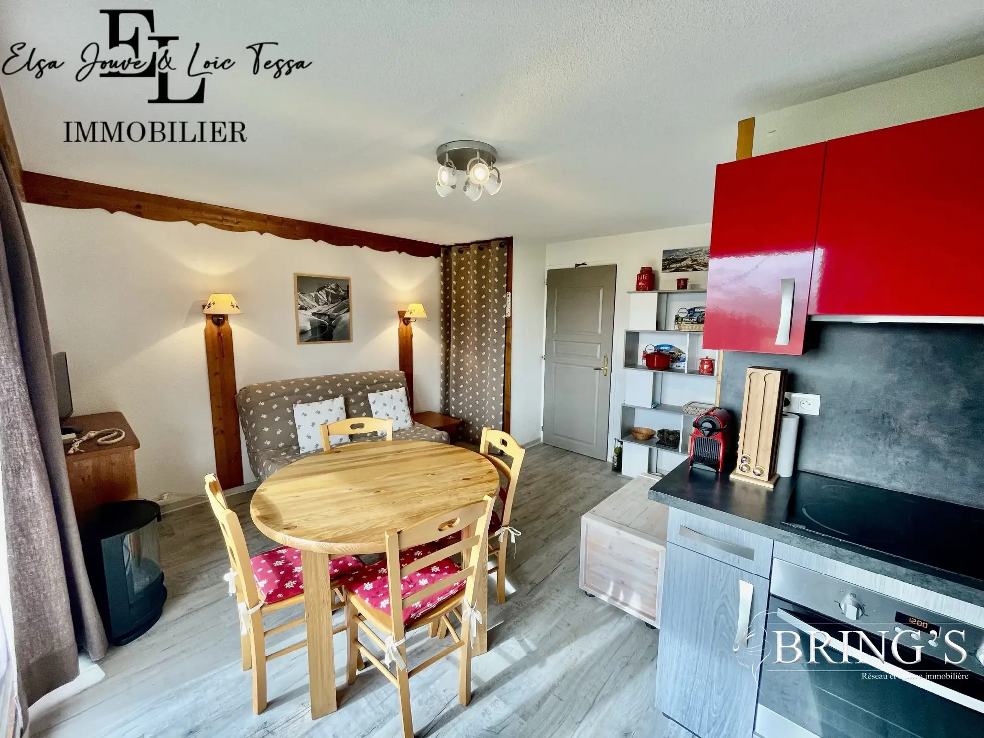 Bel appartement 2 pièces avec vue panoramique à Dévoluy 