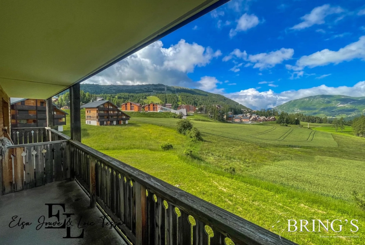 Bel appartement 2 pièces avec vue panoramique à Dévoluy 