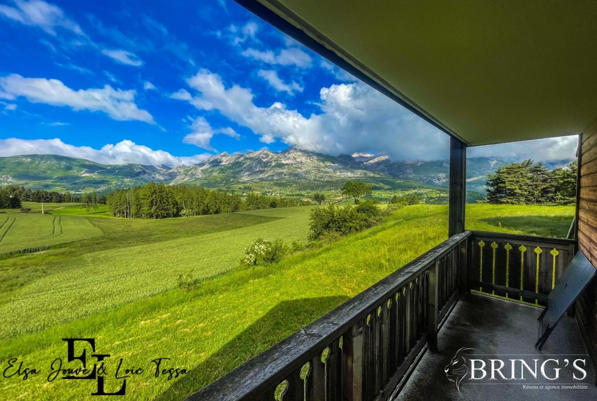Bel appartement 2 pièces avec vue panoramique à Dévoluy 