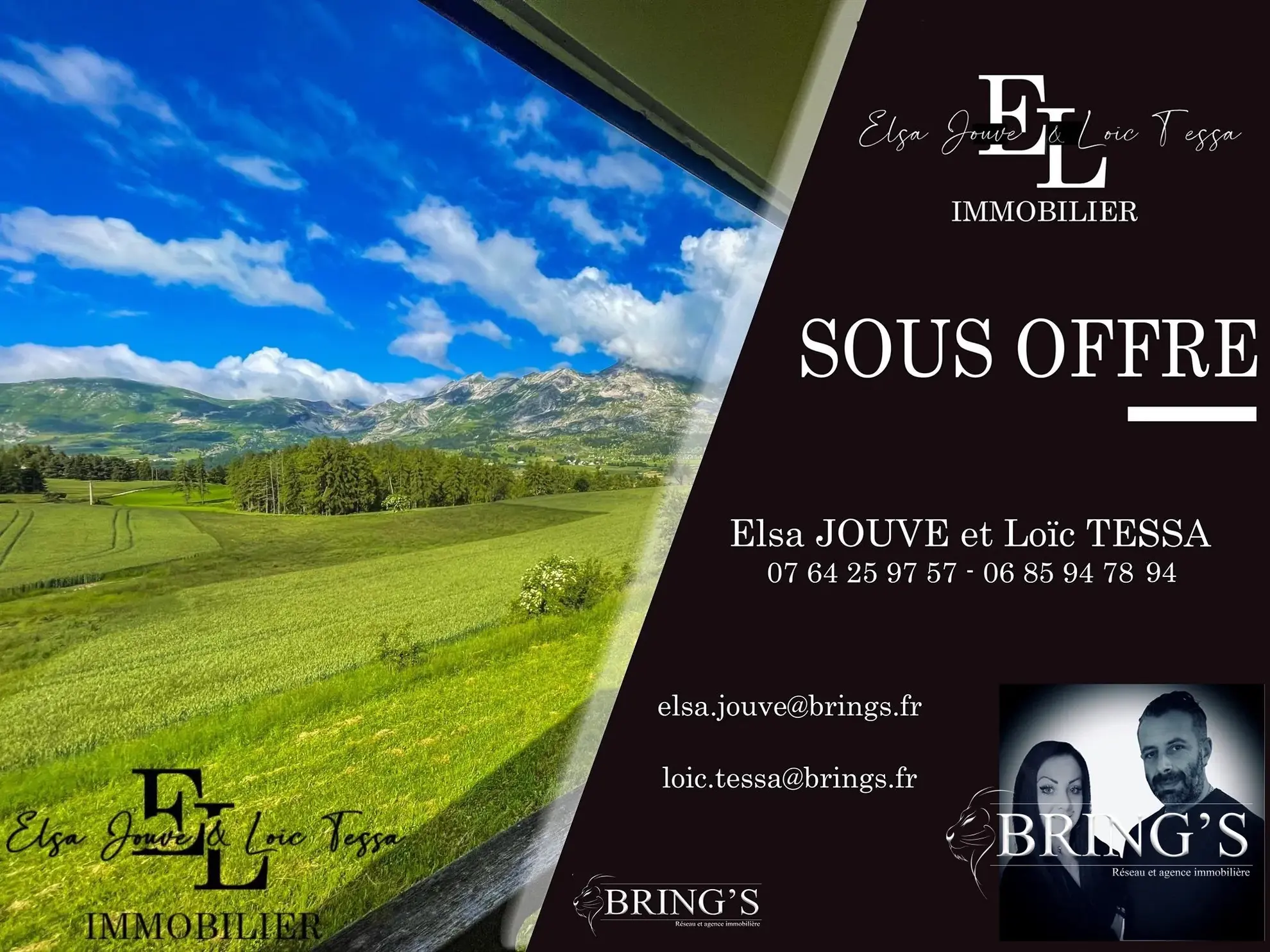 Bel appartement 2 pièces avec vue panoramique à Dévoluy 