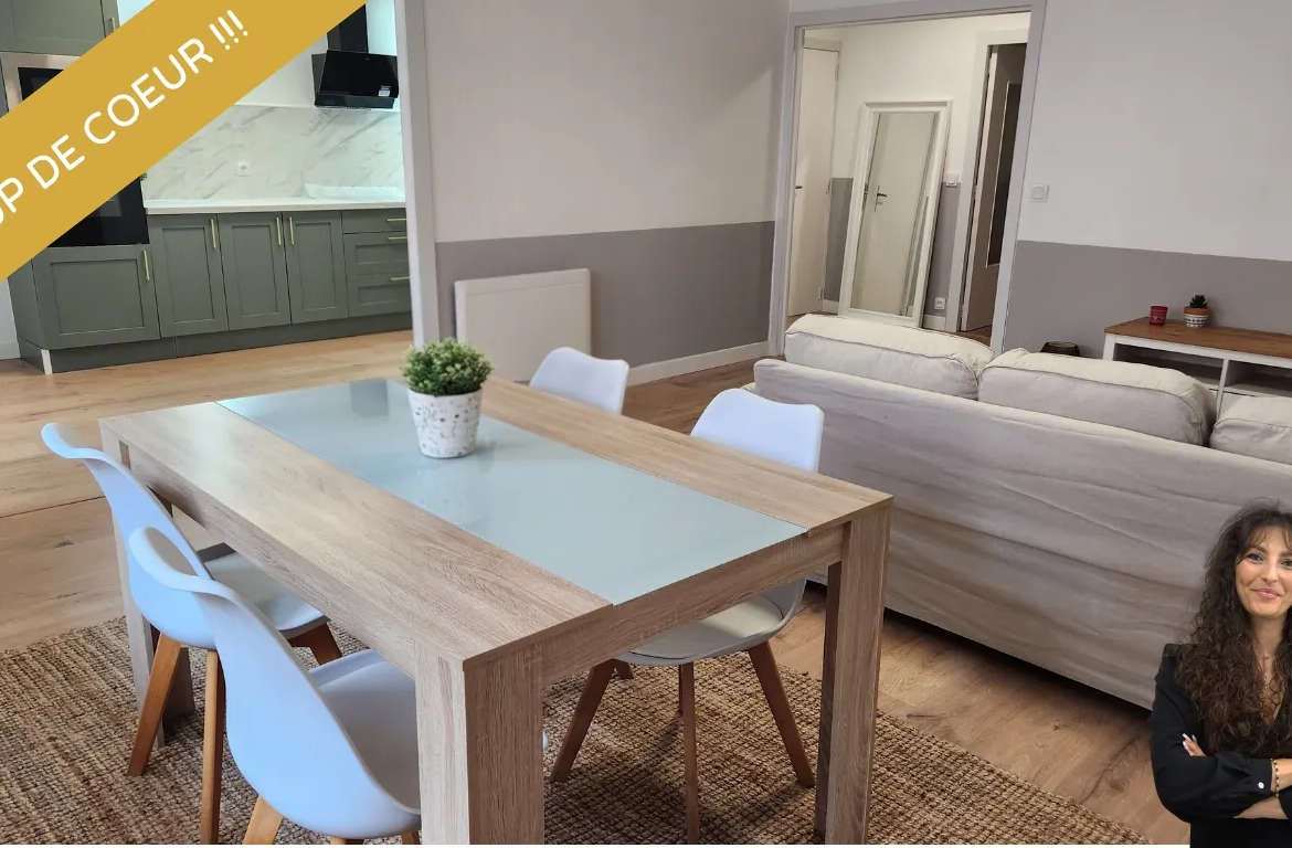 Appartement T3 rénové de 78 m2 avec balcon et cave à Digne-les-Bains centre-ville 