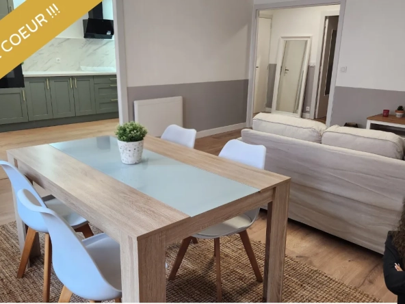 Appartement T3 rénové de 78 m2 avec balcon et cave à Digne-les-Bains centre-ville